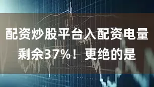 配资炒股平台入配资电量剩余37%！更绝的是