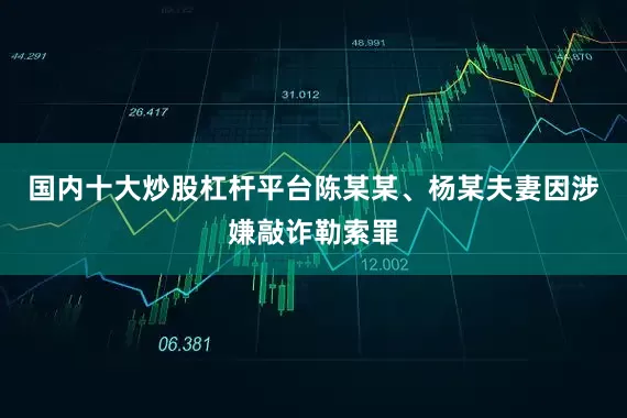 国内十大炒股杠杆平台陈某某、杨某夫妻因涉嫌敲诈勒索罪