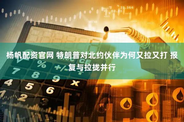 杨帆配资官网 特朗普对北约伙伴为何又拉又打 报复与拉拢并行