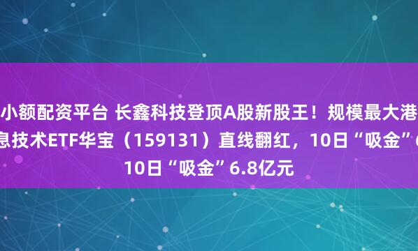 小额配资平台 长鑫科技登顶A股新股王！规模最大港股通信息技术ETF华宝（159131）直线翻红，10日“吸金”6.8亿元